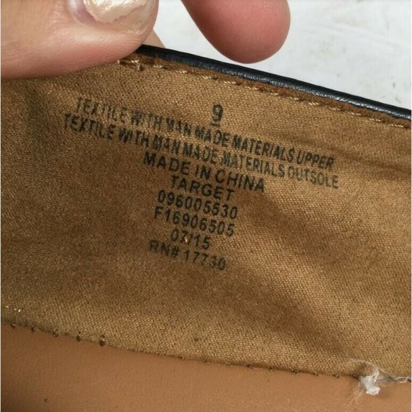 Merona Women's Animal Print Flats Leopard Print Pointed Toe Brown Size 9 - Picture 11 of 11